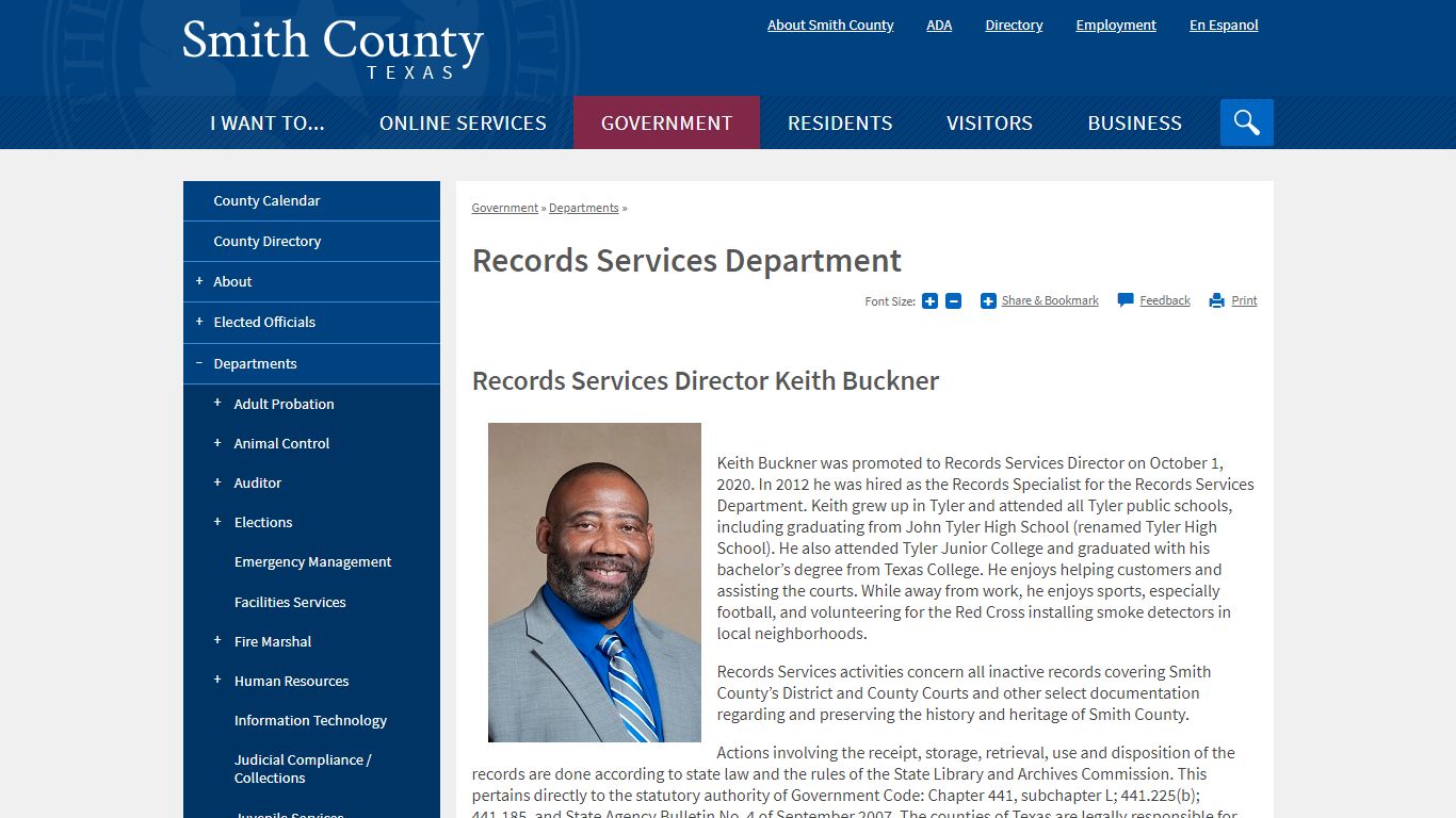 Records Services Department | Smith County, TX